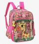 Imagem de Mochila Infantil Costas + Estojo Duplo Girafa Pink Luxcel