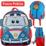 Imagem de Mochila Infantil Costas Feminina Animais Zoo Clio Pets  Escolar Kids Criança Meninos Bichinhos Desenho do tecido Liso