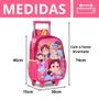 Imagem de Mochila Infantil de Carrinho Rodinha Maria Clara & Jp - Rosa