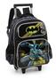 Imagem de Mochila Infantil de Costas e Rodas Batman Cinza - 33x44x16cm