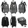 Imagem de Mochila Infantil De Rodinhas Com Lancheira e Estojo Up4you Bolinhas MC46702UP