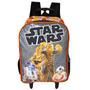 Imagem de Mochila Infantil E Juvenil De Rodinhas Com Lancheira Térmica E Estojo Escolar Guerra Nas Estrelas Star Wars