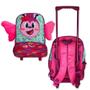 Imagem de Mochila Infantil Escolar Borboleta Rodinha Rosa