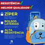 Imagem de Mochila Infantil Escolar c/ Rodinhas Clio Pets Zoo Animais