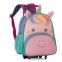 Imagem de Mochila Infantil Escolar com Rodinhas 13" Clio Pets Unicórnio CP2654B