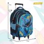 Imagem de Mochila Infantil Escolar Com Rodinhas Stitch 3D Cor Azul
