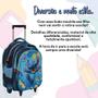 Imagem de Mochila Infantil Escolar Com Rodinhas Stitch 3D Cor Azul