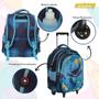 Imagem de Mochila Infantil Escolar Com Rodinhas Stitch 3D Cor Azul