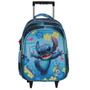 Imagem de Mochila Infantil Escolar Com Rodinhas Stitch 3D Cor Azul