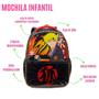 Imagem de Mochila Infantil Escolar Criança Ninja Resistente Menino Personagem Ajustável Compacta Passeio Viagem