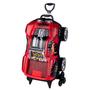 Imagem de Mochila Infantil Escolar Hot Wheels 3 Rodinhas Menino Vermelho Dawgzilla - Maxtoy Diplomata