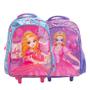 Imagem de Mochila Infantil Escolar Menina Kit Mochila Com Rodinha