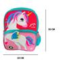 Imagem de Mochila Infantil Escolar Menina Menino Dino e Unicórnio