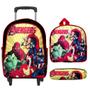 Imagem de Mochila Infantil Escolar Menino Rodinha Avengers Lançamento