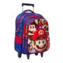 Imagem de Mochila Infantil Escolar Super Mario Led Rodas Envio 24 Hrs