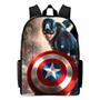 Imagem de mochila infantil escolar varias estampas de personagens super herois volta as aulas