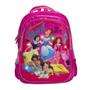 Imagem de Mochila Infantil Feminina Princesas 3D Led Costas Cor Rosa