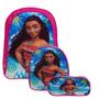 Imagem de Mochila Infantil Feminina Reforçada Moana Costas com Estojo