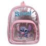 Imagem de Mochila Infantil Feminina Stitch Mini Bolsa Costas Pequena