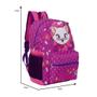 Imagem de Mochila Infantil Gata Marie Roxa de Costa Reforçada