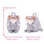 Imagem de Mochila Infantil Gloveleya Cat - Pelúcia Macia com Boneca de Pelúcia Cinza