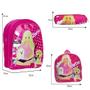 Imagem de Mochila Infantil Juvenil Menina Bolsa Barbie Criança Rosa