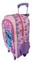 Imagem de Mochila Infantil Lilo & Stitch Rosa Filme Rodinhas G Meninas