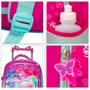 Imagem de Mochila Infantil Lol Surprise Rodinhas Luz Led Tam G Rosa