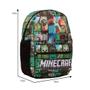 Imagem de Mochila Infantil Masculina De Costas Minecraft Juvenil Verde