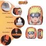 Imagem de Mochila Infantil Masculina Naruto Clássico Costa + Lancheira