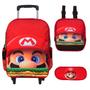 Imagem de Mochila Infantil Masculina Rodinha Aula Super Mario Toys 2U