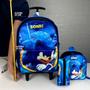 Imagem de Mochila Infantil Masculina Rodinha Escolar Kit Voltas Aulas