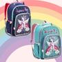 Imagem de Mochila Infantil Meninas Escolar Passeio Unicornio Denlex