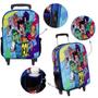 Imagem de Mochila Infantil Menino Rodas Jovens Titãs + Estojo Toys 2U