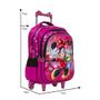 Imagem de Mochila Infantil Minnie Rodinhas Reforçada Led Colorido