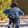Imagem de Mochila Infantil Mommore 2 em 1 Dinossauro - Com Almoço, Azul