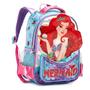 Imagem de Mochila Infantil Personagem Sereia Escolar Feminina Passeio Viagem Compacta Menina Multifuncional Fashion