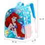 Imagem de Mochila Infantil Princesa Sereia Ariel Disney Costas Tam G