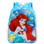 Imagem de Mochila Infantil Princesa Sereia Ariel Disney Escolar Costas Tam G