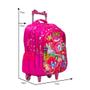 Imagem de Mochila Infantil Rodinha Amy Rose 3D Led Reforçada Cor Rosa