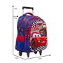 Imagem de Mochila Infantil Rodinha Carros Relampago Mcqueen 3D Led