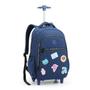 Imagem de Mochila Infantil Rodinha com Lancheira Color Up Azul
