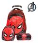 Imagem de Mochila Infantil Rodinha Homem Aranha Creche Menino Tam G