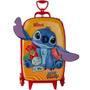 Imagem de Mochila infantil rodinha tripla 3D Stitch Tropical Laranja Diplomata