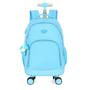 Imagem de Mochila Infantil Rodinha Up4You 360 Graus com Lancheira e Estojo Azul