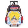 Imagem de Mochila Infantil Rodinhas Boruto com Lancheira e Estojo 100 Pens Preta IC38122BR