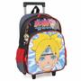 Imagem de Mochila Infantil Rodinhas Boruto com Lancheira e Estojo 100 Pens Preta IC38122BR
