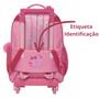 Imagem de Mochila Infantil Rodinhas Escolar Menina Lilica Ripilica BB Feminina Alças Reforçada Cor Rosa Resistente Durável Importada  