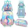 Imagem de Mochila Infantil Rodinhas Up4you Petit Cavalo Marinho