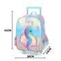 Imagem de Mochila Infantil Rodinhas Up4you Petit Cavalo Marinho